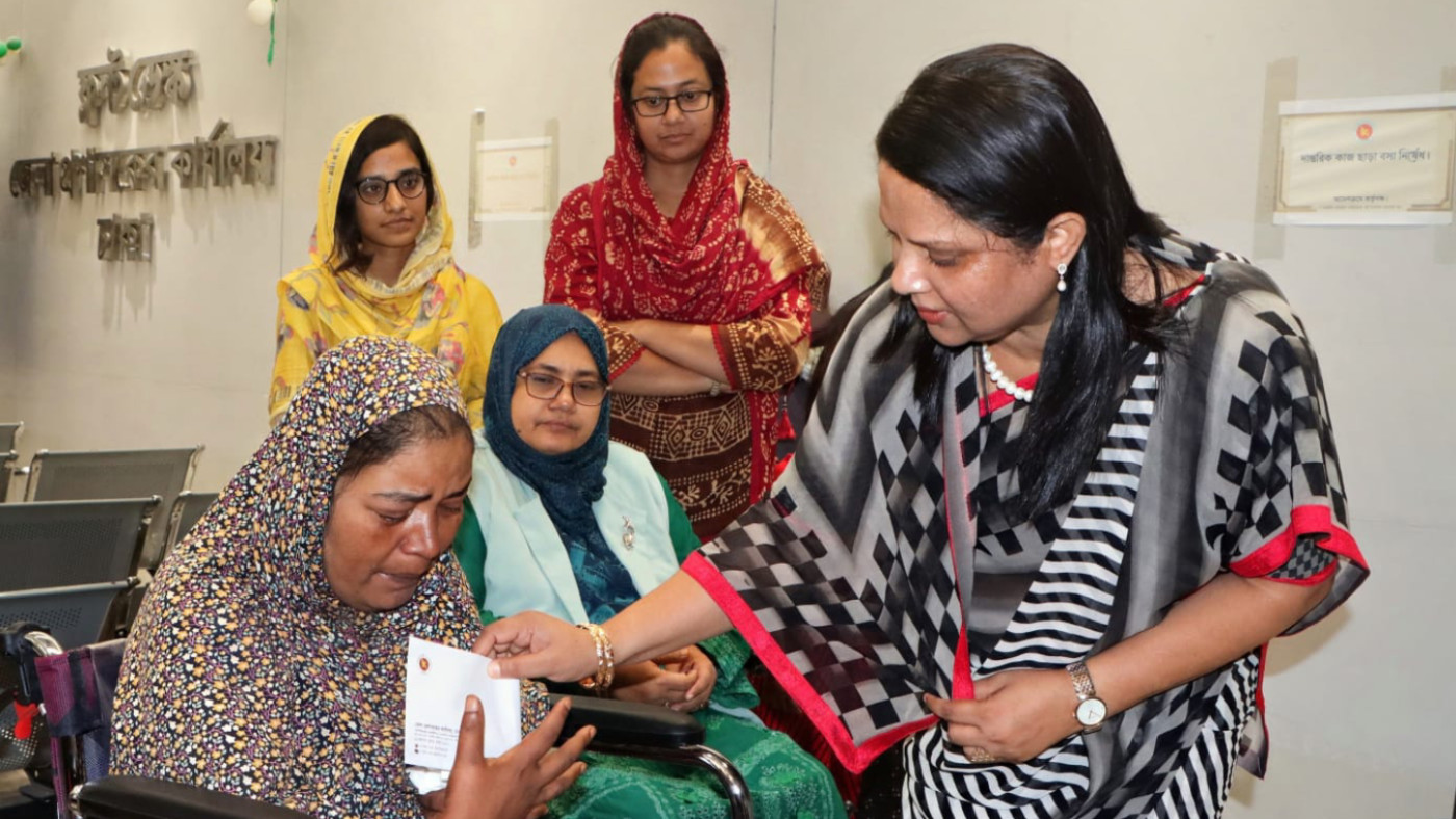 Physically challenged Nargis gets a new lifeline from DC Farida